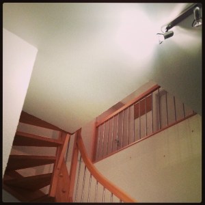 Sitting in the almost empty old apartment...