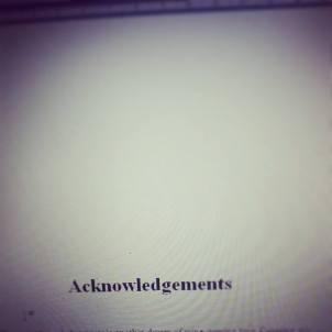 Acknowledgements