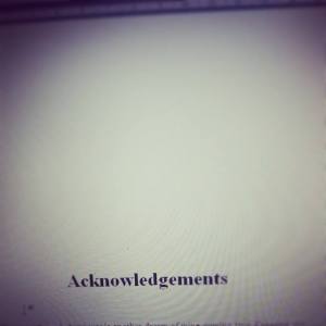 Acknowledgements