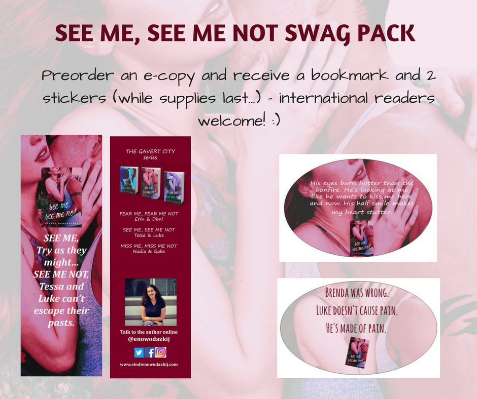 I cross my arms on my chest, needing to put some distance between us. Because this girl with her soft voice and probing gaze and laughter that doesn_t completely hide her sadness is ge